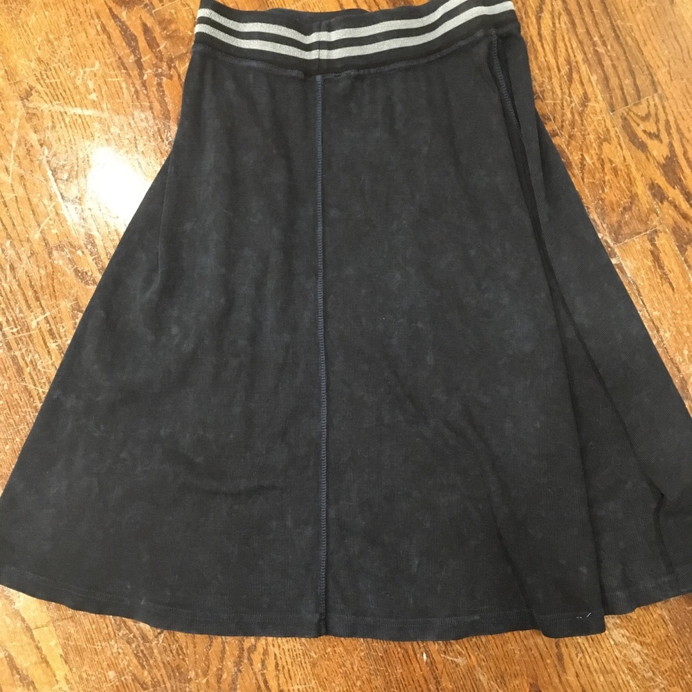 Dot denim skirt